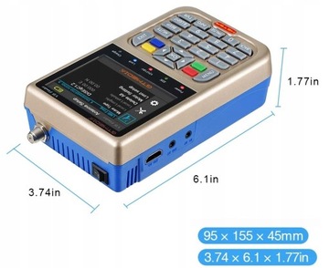 Miernik Sygnału Satelitarnego Satelitarny FREESAT V8 DVB-S2 Podgląd Obrazu