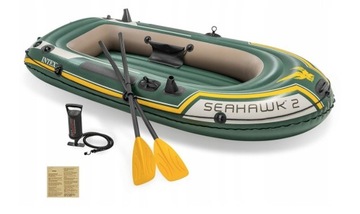 Ponton Seahawk 2 + pompka + 2 wiosła Intex 68347