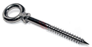 6x60 WKRĘT DO DREWNA Z OCZKIEM nierdzewny A4 INOX