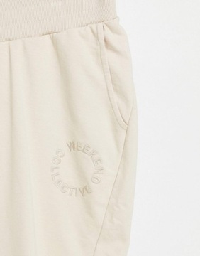 S2A311*БЕЖЕВЫЕ СПОРТИВНЫЕ БРЮКИ ИЗ ХЛОПКА