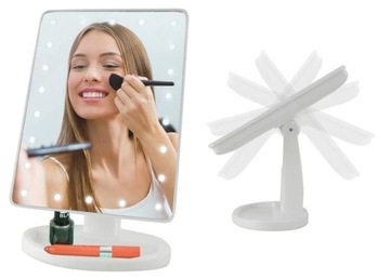 LUSTERKO PODŚWIETLANE LED KOSMETYCZNE DO MAKIJAŻU