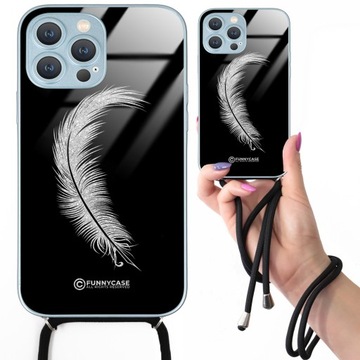 ETUI CROSSGLAM NIEBIESKI BROKAT do IPHONE 13 PRO MAX Pióro Sweet Love Wzory