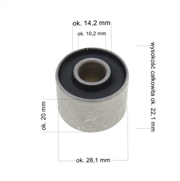 tulejka tuleki amortyzator silnik karter skuter 4t