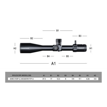Luneta Celownicza Swamp Deer HD Pro 6-24x50 FFP MRAD Zero Stop Montaż