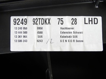 DESKA HORNÍ TORPÉDO OPEL ZAFIRA C 2011-2016