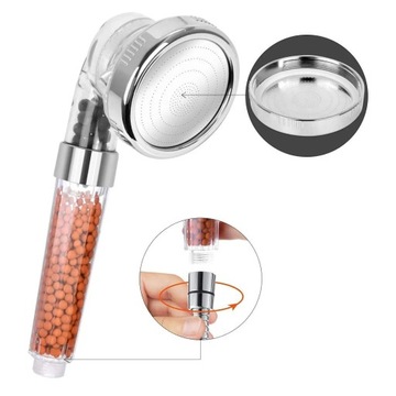 SŁUCHAWKA PRYSZNICOWA Z FILTREM WODY NATRYSKOWA JONIZUJĄCA OSZCZĘDNA V3