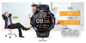 Умные часы Giewont GW460-1 черные с GPS