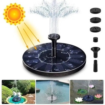 ПЛАВАЮЩИЙ ФОНТАН SOLAR GARDEN 16 см, ПЛАВАЮЩИЙ В НОЖКУ БАССЕЙНА + ФИЛЬТР