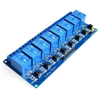 Moduł 8-kanałowy przekaźnik 5V - 10A/250V Arduino