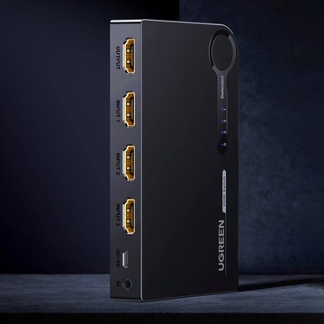 UGREEN HDMI SWITCH SPLITTER — 3x HDMI 4K, ДВУНАПРАВЛЕННЫЙ + ДИСТАНЦИОННЫЙ