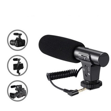 Набор для видеоблога, светодиодная лампа, микрофон, держатель, штатив, пульт дистанционного управления.