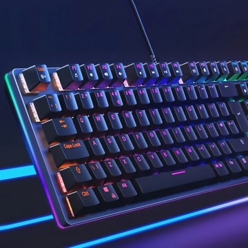 Механическая игровая клавиатура Aukey KM-G12 QWERTY GAMING RGB 12 ЭФФЕКТОВ