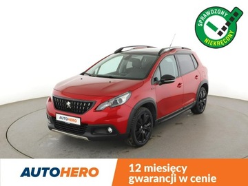 Peugeot 2008 I SUV Facelifting 1.2 PureTech 110KM 2018 Peugeot 2008 GT-Line automat panorama navi PDC