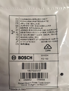 Szczotki węglowe Bosch oryginał 1607000V37