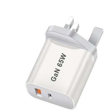 Зарядное устройство Mini PD3 мощностью 65 Вт с двумя USB-C.