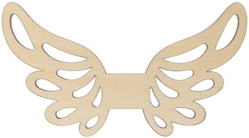 Skrzydła do Aniołków Drewniane 12x7cm Baza Ażurowe Skrzydła Do Anioła
