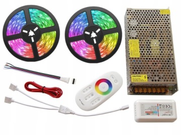 ZESTAW Taśma 600 LED RGBW 10m Biała ZIMNA 5050