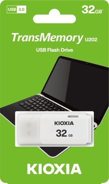 Флэш-накопитель KIOXIA 32 ГБ USB 2.0 Hayabusa U202 БЕЛЫЙ