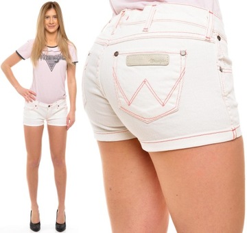 WRANGLER spodenki JEANS white HAILEY SHORT W28