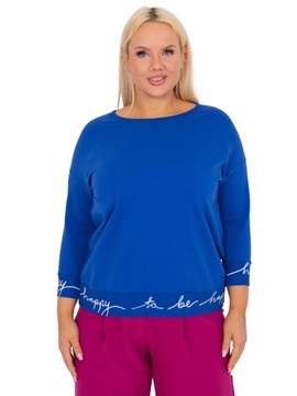 BLUZA DAMSKA BAWEŁNIANA DRESOWA WYGODNA
