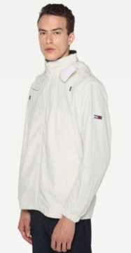 Tommy Jeans Męska Odzież Płaszcz R. M Biały