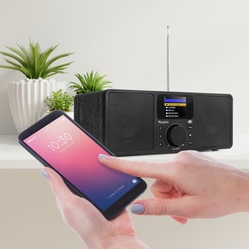 DAB-радио, Интернет-радио WiFi Bluetooth, черный