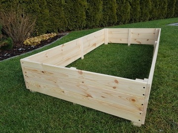 ДЕРЕВЯННЫЙ ЯЩИК ДЛЯ ТРАВ 200x100x30 ОВОЩНОЙ САДУ ОСМОТР БОЛЬШОЙ