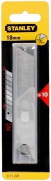 ЛЕЗВИЯ STANLEY BREAKING 18мм 10шт 0-11-301 11-301