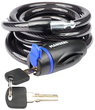 ВЕЛОСИПЕДНЫЙ ЗАМОК ТРОС ВЕЛОСИПЕДНОГО ЗАМКА 12x1800 мм