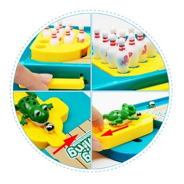 Cute Cartoon Frog Pulpit Gra w kręgle Gra planszowa