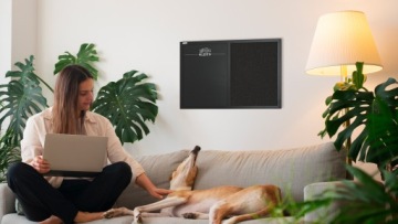 Магнитная пробковая доска 60x40 коричневый/черный COMBI черная рамка +GRATIS