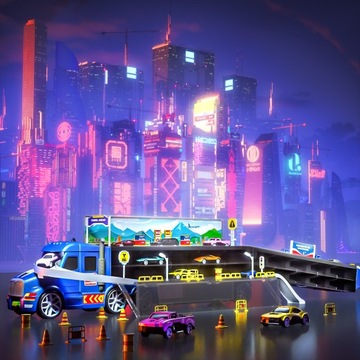КОМПЛЕКТ TRUCK TRANSPORTER ЧЕМОДАН ДЛЯ ПРУЖИН TRUCK 10 МАШИН + AKC