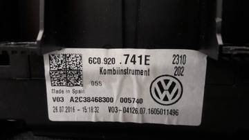 6C0920741E PŘÍSTROJOVÁ DESKA VW POLO V 1.4TDI 16R