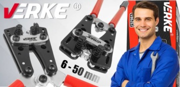 Обжимной станок для кабелей, кабельных наконечников и шестигранных соединителей диаметром 6–50 мм.