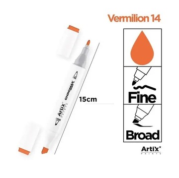 Chromax Marker podwójna końcówka 14 Vermilion