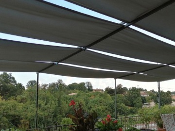 ПОЛОСЫ, БЕСЕДКА, СОЛНЕЧНЫЙ ПАРУС, ВОДОНЕПРОНИЦАЕМЫЕ, ДЛЯ ПЕРГОЛЫ, Беседки, 0,7х5м