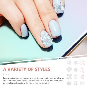 Наклейки для ногтей, украшения для ногтей своими руками, бантик