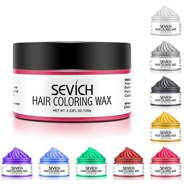 Wosk do Stylizacji Koloryzujący 9 Kolorów Hair Wax