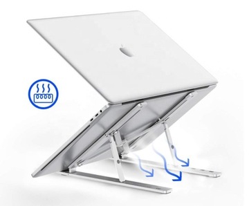 Складная подставка VAZIO, алюминий, СЕРЕБРЯНЫЙ для ноутбука MacBook iPad (N29-3-S)