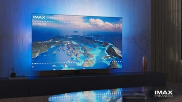 Телевизор Philips OLED+ 4K с подсветкой Ambilight 77 дюймов Bowers & Wilkins 77OLED908