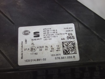 FULL LED SEAT ATECA FACELIFT 576 KOMPLET LEVÝ PRAVÁ