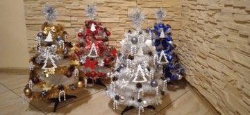ГОТОВАЯ ЕЛКА с украшениями, 60 см, БЕЛАЯ
