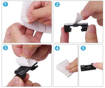 КАБЕЛЬНЫЙ ОРГАНАЙЗЕР ДЕРЖАТЕЛЬ КАБЕЛЬНОГО ЗАЖИМА 26ММ 6ММ 20 ШТ.