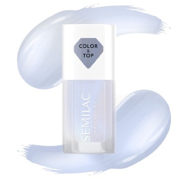 SEMILAC LAKIER / TOP DO PAZNOKCI - BLUE HOLO