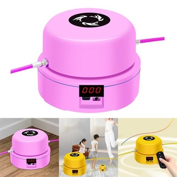 Тренажер для прыжков, светодиодный дисплей для развлечений и фитнеса, розовый