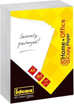 Papier biurowy Idena format A5 80g 500 arkuszy