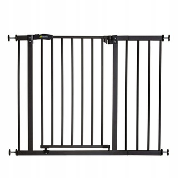 Barierka na drzwi 96-101cm schody Hauck rozporowa czerń