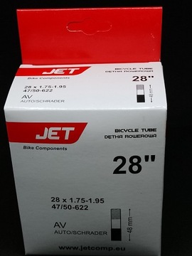 Dętka rowerowa JET 28x1,75/1,95 48mm zawór AV