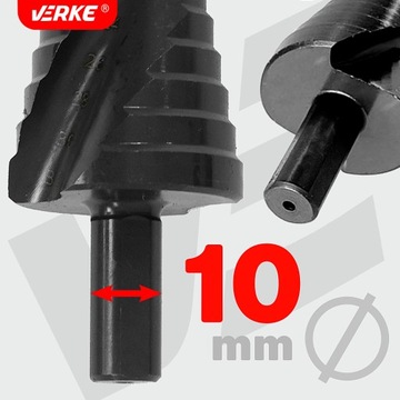 WIERTŁO STOŻKOWE STOPNIOWE SPIRALNE CHOINKOWE METALU ROZWIERTAK HSS 4-32 MM