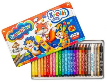 БАМБИНО ЦВЕТ ЦВЕТ 24 ЦВЕТ МЕТАЛЛИЧЕСКАЯ КОРОБКА